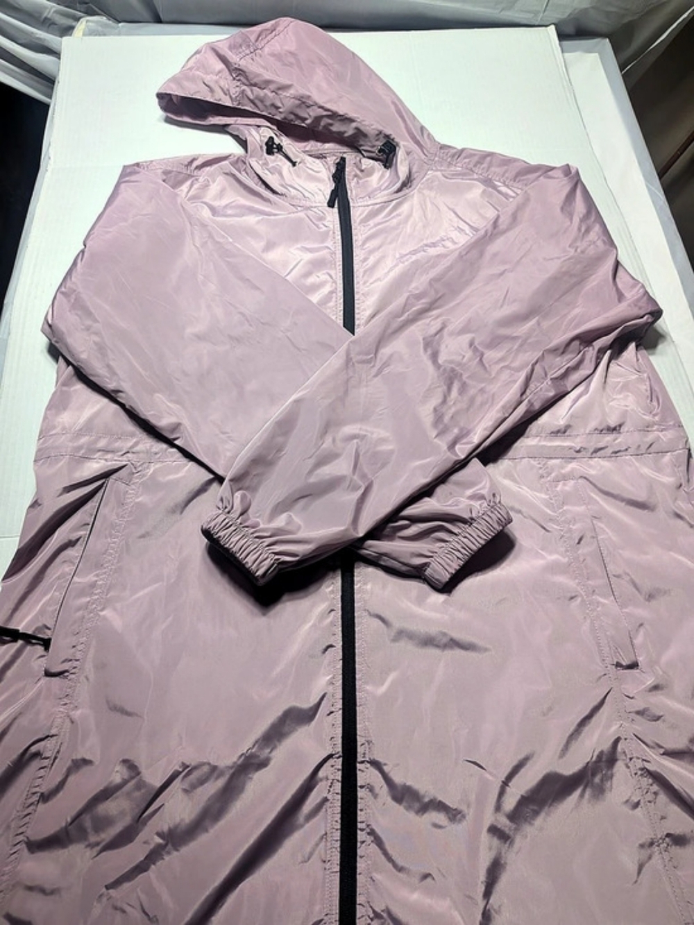 Sa Phirose Hooded Windbreaker in Purple Size 2XL Like New